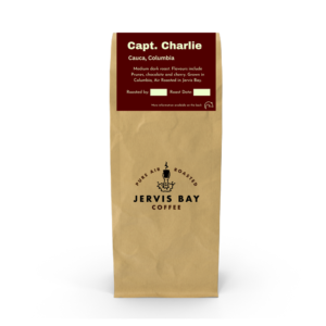 Coffee Bag with Jervis bay Coffee logo